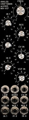 MU Module acVOKS Mixer & VCF from Analog Craftsman