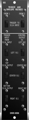 MU Module SW993 Trigger and Envelope Voltages from Synth-Werk