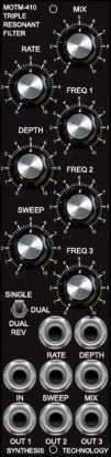 MU Module MOTM 410 Triple Resonant Filter (1-space) from Other/unknown