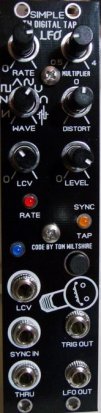 Eurorack Module tap tempo lfo from Blue Lantern Modules