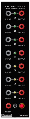 Modcan A Module Rhythmic Divider from Cynthia