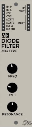 AE Modular Module DIODE FILTER from Tangible Waves