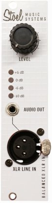 Eurorack Module Balanced XLR Line Input from Stoel Music Systems