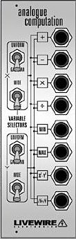 Eurorack Module Analogue Computation from Livewire Electronics