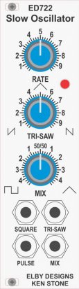 Eurorack Module ED722 - Slow Oscillator from Elby Designs