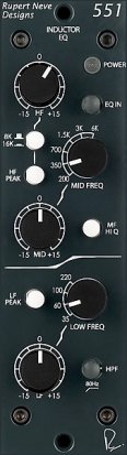 500 Series Module 551 - black knobs from Rupert Neve Designs 