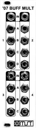 Eurorack Module MST '07 Buffered Multiple (7HP) from Synthrotek