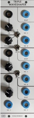 Serge Module CGS 85 Triple Waveshaper from Loudest Warning