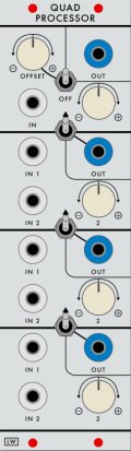 Serge Module LW Quad Processor from Loudest Warning