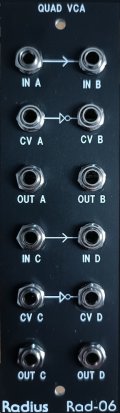 Frac Module Rad-06 Quad VCA from Radius