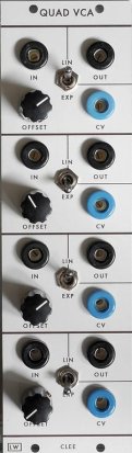 Serge Module Clee Quad VCA from Loudest Warning