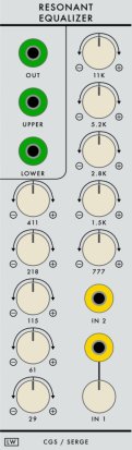 Serge Module CGS 202/522 Resonant Equalizer from CGS