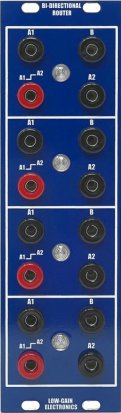 Serge Module Quad Bi-Directional Switch from Low-Gain Electronics