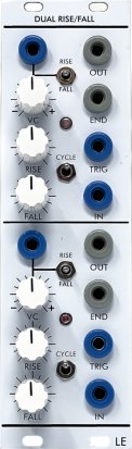 Serge Module Dual Rise/Fall from Low-Gain Electronics