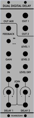 Serge Module Rumblesan Dual Digital Delay from Other/unknown