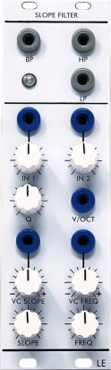 Serge Module Slope Filter from Low-Gain Electronics