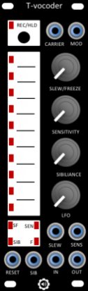 Eurorack Module T-vocoder from Soundmachines