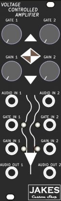 Eurorack Module JCS Dual Voltage Controlled Amplifier from Jake's Custom Shop