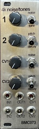 Eurorack Module BMC073 4 Knob Noise and Tones from Barton Musical Circuits