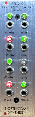 Eurorack Module MSK010 Fixed Sine Bank from North Coast Synthesis