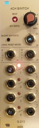 Eurorack Module S-210 4ch Switch from Ladik