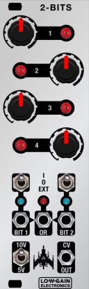 Eurorack Module 2-Bits from Low-Gain Electronics