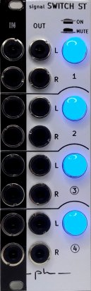 Eurorack Module Signal switch stereo from ph modular