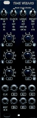 Eurorack Module Time Wizard - Black Panel from Mörk Modules