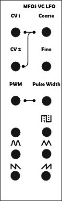 Eurorack Module MFOS VC LFO 8hp from MFOS