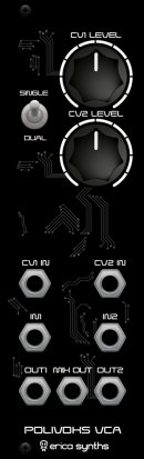 Eurorack Module DIY Polivoks-inspired VCA from Erica Synths