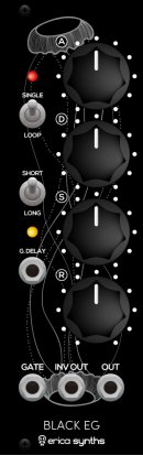 Eurorack Module Black Envelope Generator from Erica Synths