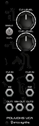 Eurorack Module DIY Polivoks VCA II from Erica Synths