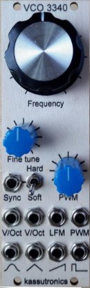 Eurorack Module VCO 3340 from Kassutronics