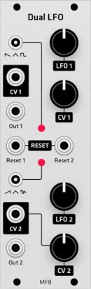 Eurorack Module MFB Dual LFO (Grayscale panel) from Grayscale