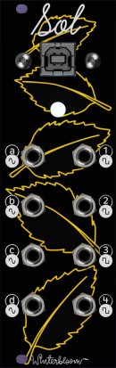 Eurorack Module Sol (black panel) from Winterbloom