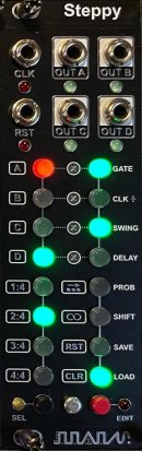 Eurorack Module Steps (Audio Parasites Black Panel) from Intellijel