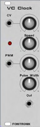 Eurorack Module VC Clock from Fonitronik