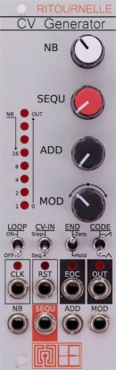 Eurorack Module RITOURNELLE CV Generator from Larix Elektro