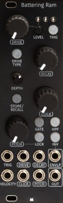 Eurorack Module Battering Ram - Black Panel from Mörk Modules