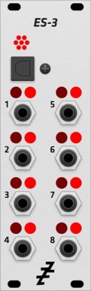 Eurorack Module Expert Sleepers ES-3 MK3 (Grayscale alternate panel) from Grayscale