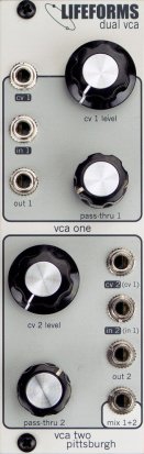 Eurorack Module Lifeforms Dual VCA from Pittsburgh Modular