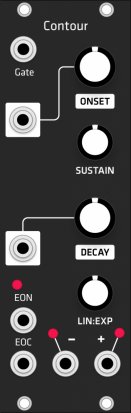 Eurorack Module Contour (Grayscale black panel) from Grayscale