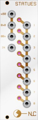 Eurorack Module Statues from Nonlinearcircuits