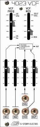 Eurorack Module 4023 VCF from G-Storm Electro