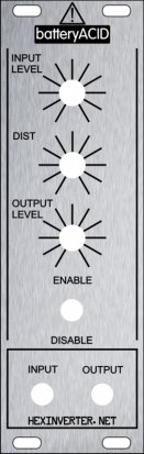 Eurorack Module batteryACID from Hexinverter Électronique