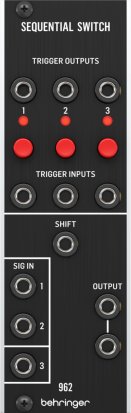 Eurorack Module sequential switch 962 from Behringer