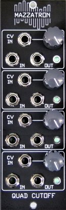 Eurorack Module Quad Cutoff from Mazzatron