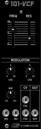 Eurorack Module Electron 101 VCF from G-Storm Electro