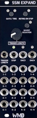 Eurorack Module Sequential Switch Matrix SSM Expander - Black panel from WMD