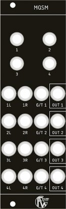 Eurorack Module Mini Quad Stereo Mute from Fully Wired Electronics